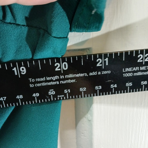 Cherokee iflex Teal Green Scrub Top V Neck Pocket Women's Large Medical - Picture 6 of 8